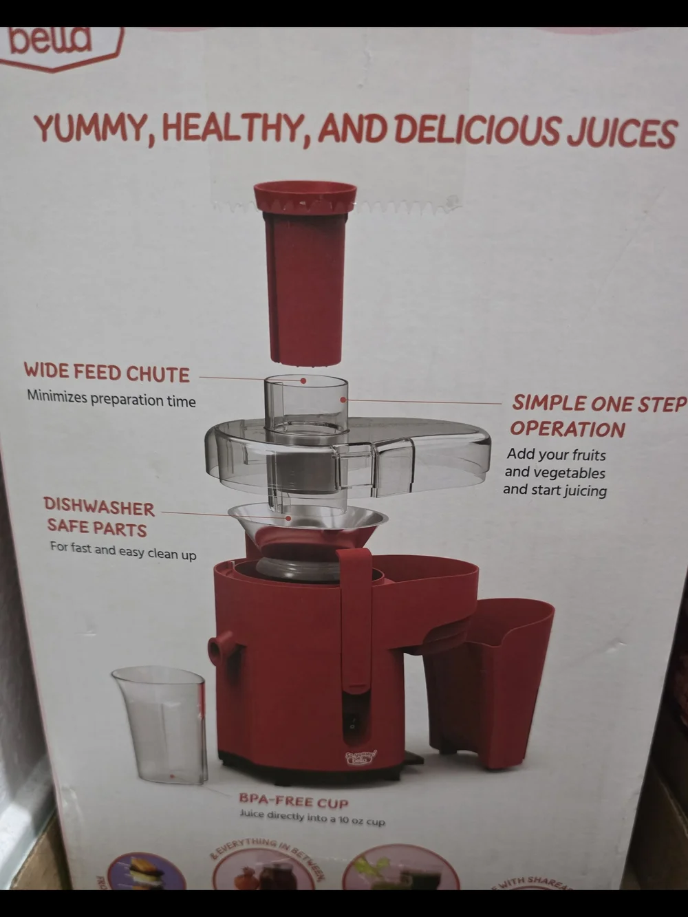 So Yummy Bella Mini Juicer - Red